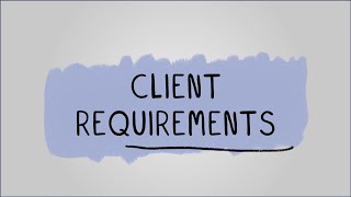 Client Requirements  R093 Creative iMedia in the Media Industry [upl. by Inol446]