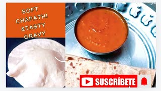 ChapathiGravy 😋food trending viralvideo youtubevideo HankyCreations [upl. by Esmaria]