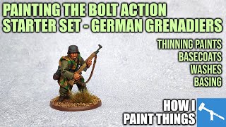 Just the Basics Painting Your First WWII German Grenadiers How I Paint Things [upl. by Resor689]