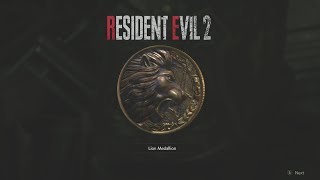 Resident Evil 2  2nd Run Lion Medallion Combination Claire 1080p 60FPS HD [upl. by Hanad741]