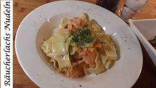 Lachs Nudeln mit Räucherlachs [upl. by Trebor]