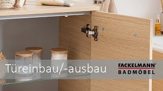 Fackelmann Badmöbel  Türausbau und Türeinbau [upl. by Eeb729]