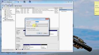 Format USB to NTFSexFATFATFAT32 using Windows 7 Disk Management [upl. by Ifen]