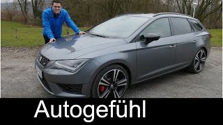 New Seat Leon ST Cupra 280 FULL REVIEW test driven 20152016  Autogefühl [upl. by Hakan158]