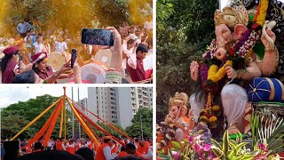 Ganpati Visarjan 2024 in Nanded City Pune  Best Moments amp Immersion Ceremony  Dol Pathak amp Lezim [upl. by Eelame740]