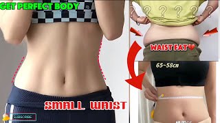 TOP EXERCISES FOR SMALL WAIST IN 10 DAY  GET Slim waist amp PERFECT ABS [upl. by Assenay]