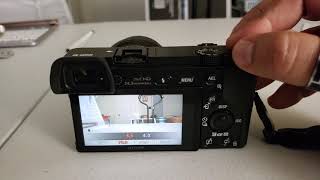 How to change Aperture and shutter speed Sony A6000 6400 6300 manual mode [upl. by Airet]