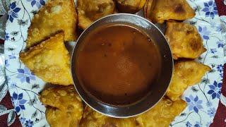 SHAM KA CHATPATA NASHTA  SAMOSA WITH CHUTNEY❤️ food youtube recipe [upl. by Malonis]