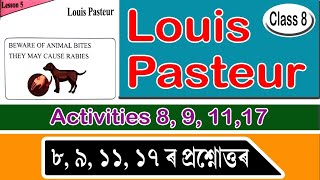 Louis Pasteur Question Answer 8 9 11 17  SCERT Class 8 English [upl. by Oelgnaed]