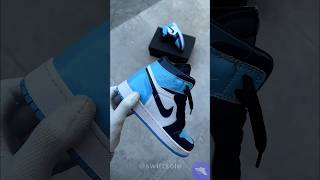 Jordan 1 Blue Chill👀 creditthebrandeb fazzro jordanonebluechill sneaker sneakers [upl. by Bolt511]