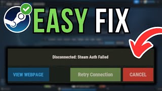 How To Fix Steam Auth Failed 2024 [upl. by Ecinahs]