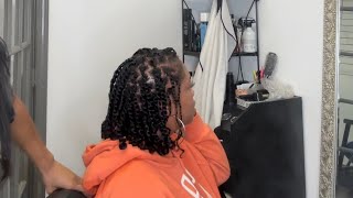 Two Strand Twist on natural hair after a Keratin Treatment [upl. by Ennagem]