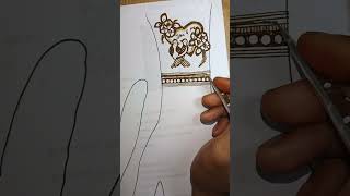 Mehndi designmehndihennatattoomehndishortstrendingshortvideoviralvideoytshortsyt [upl. by Nasia]