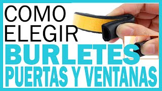 BURLETES para Puertas y Ventanas 🚪 ¿Cómo Elegir el Burlete Adecuado Todo lo que Debes Saber 🏡 [upl. by Malloy]