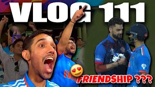 REAL TRUTH OF KOHLINAVEEN FRIENDSHIP🔥 Watching my FIRST World Cup Match😍 Cricket Cardio Vlogs [upl. by Ardith]