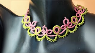 56 Tatting  shuttle tutorial [upl. by Vastah]