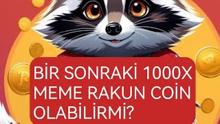 BİR SONRAKİ 100X MEME TOKEN RAKUN COİNMİ [upl. by Taffy860]