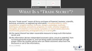 Update on Trade Secret Law [upl. by Nnoj92]