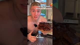 10 Minuten Protein Brownie einfach und schnell gemacht✅💪🏻 gym rezept bodybuilding essen [upl. by Peace]