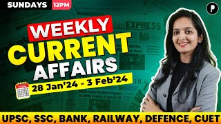 Weekly Current Affairs 2024  February 2024 Week 1  Parcham Classes Current Affairs Parcham [upl. by Weihs]