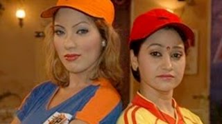 Hot Babita ji Daya amp Anjali dancing in rains on the sets Tarak Mehta Ka Ooltah Chashma [upl. by Lednam]