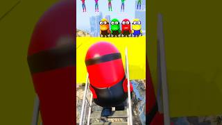 GTA V  RED MINION SUPER JUMP WITH COLOUR MINIONS BUT ALL CLEARED EP499 shorts [upl. by Tingey]