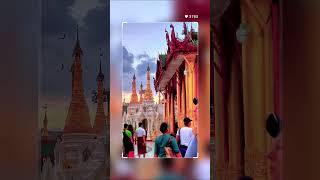 Shwedagon Pagoda🙏 travel naturebeauty myanmar shwedagonpagoda shorts [upl. by Naig424]