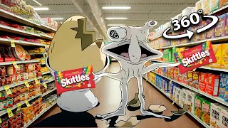 Smiling Friends Professor Psychotic Creation Skittles Meme 360° VR [upl. by Neelahs466]