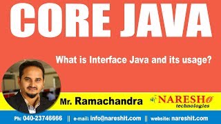 Core Java Tutorial  What is Interface Java and its usage  MrRamachandra [upl. by Trevlac373]