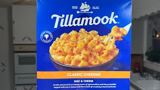 Tillamook frozen classic cheddar cheese macaroni review [upl. by Lyall]