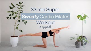 33 Min Super Sweaty Cardio Pilates Workout  Soul Sync Body  Sanne Vloet [upl. by Nawud]