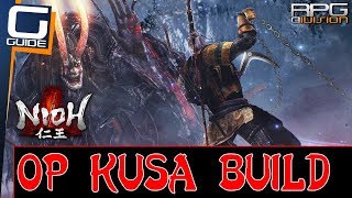 NIOH  OP KUSARIGAMA EARLY GAME BUILD [upl. by Ellerad821]