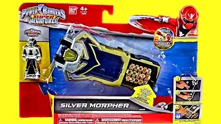 Silver Morpher Review amp Comparison Power Rangers Super Megaforce [upl. by Letsirhc527]