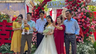 Đám Cưới Con Gái Ngày Nhóm Họ Đãi Nhiều Món Ăn Ngày Cưới Miền Quê Bà Con Đến Chung Vui  Wedding [upl. by Htyderem]