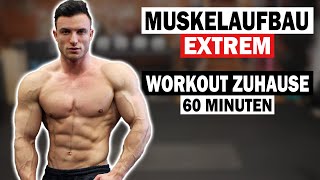 60 Minuten Ganzkörper Workout für Zuhause ohne Geräte [upl. by Heidt]