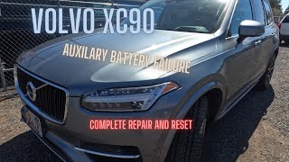 Volvo xc90 Auxiliary battery failure and repair [upl. by Sregor]