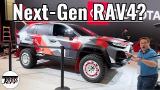 NextGen Toyota RAV4 Revealed at SEMA Introducing Toyota RAVX [upl. by Akiehsal]