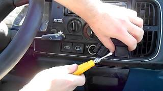 How to Remove The Instrument Cluster  Saab 900 Turbo [upl. by Aniral]