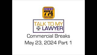 Talk to My Lawyer Commercial Breaks May 23 2024 Part 1 [upl. by Gerick533]