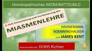 MIASMENLEHRE James KENT zur Entwicklung und Verfeinerung der MiasmenLehre  Doris Richter [upl. by Lisetta271]