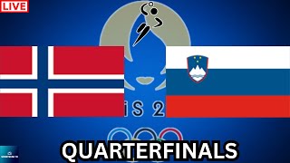 2024 PARIS OLYMPICS NORWAY vs SLOVENIA MENS HANDBALL QUARTERFINALS LIVE GAME CAST amp CHAT [upl. by Argyres875]