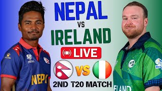 🔴Live Nepal vs Ireland 2nd T20 Match  Nep vs Ire Live Cricket  Today T20 Match cricket19 [upl. by Saxela141]