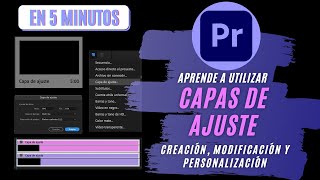 Cómo HACER y USAR CAPAS de AJUSTE  Adobe Premiere Pro Tutorial [upl. by Aivataj]