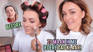 Get ready with me ❤ Mijn dagelijkse haar en makeup  Beautygloss [upl. by Ahsiekal]