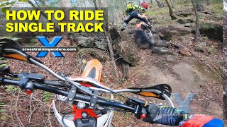 How to ride single track on dirt bikes︱ Cross Training Enduro [upl. by Marga]