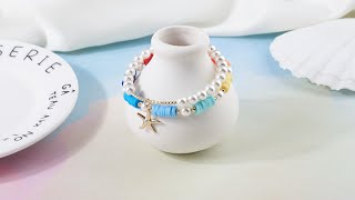 Jewelry Making Tutorial Pearl Bracelet amp Heishi Bead Bracelet  Kissitty Jewelry [upl. by Afirahs]