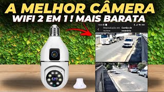 CAMERA Wi fi LÂMPADA DUPLA BARATINHA Melhor câmera de segurança DUAS EM UMA [upl. by Meyers]