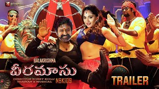 Veera Mass Nandamuri Balakrishna Trailer  NBK 109 Official Trailer  Anushka Shetty  Thaman Bobby [upl. by Aramad]