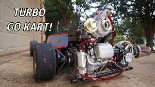 Go Kart Turbo Install  Turbo Drift Kart Build [upl. by Celestia]