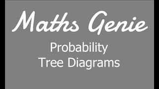 Probability Tree Diagrams [upl. by Abernon]